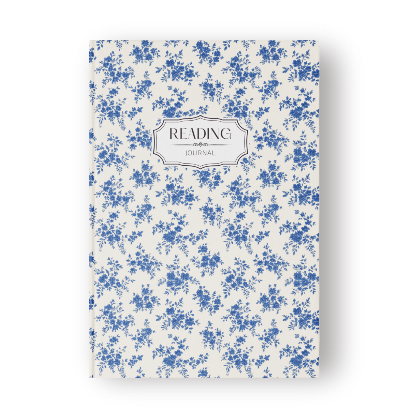 Floral Lace Blue Reading Journal