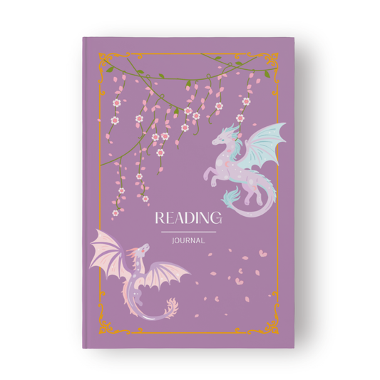 Dragon purple reading journal