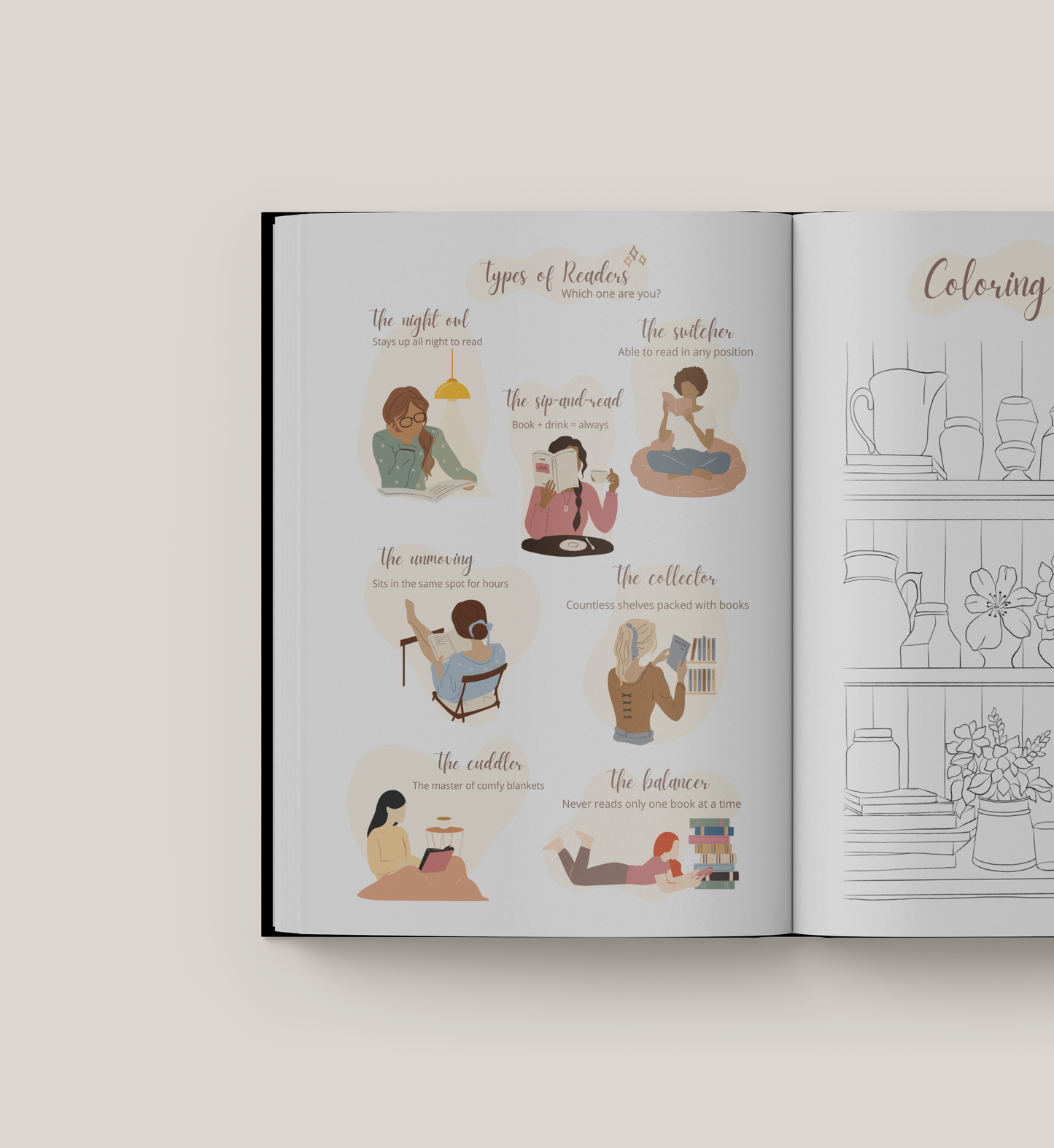 Graceful Pink Reading Journal
